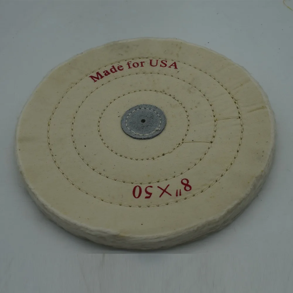 Buy 8 inch Jewelry Buffing Polishing Wheel 1/2 inch Arbor Buffer Polish White