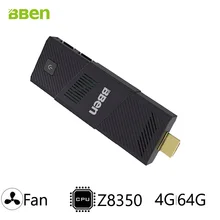 Bben мини-ПК с дома windows10 или Ubuntu Система Intel Cherry Trail z8350 процессор, встроенный вентилятор