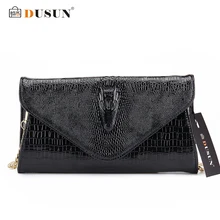 DUSUN women bag Leather Banquet Clutch Luxury brands women messenger bag Handbags fashion Serpentine Shoulder bag