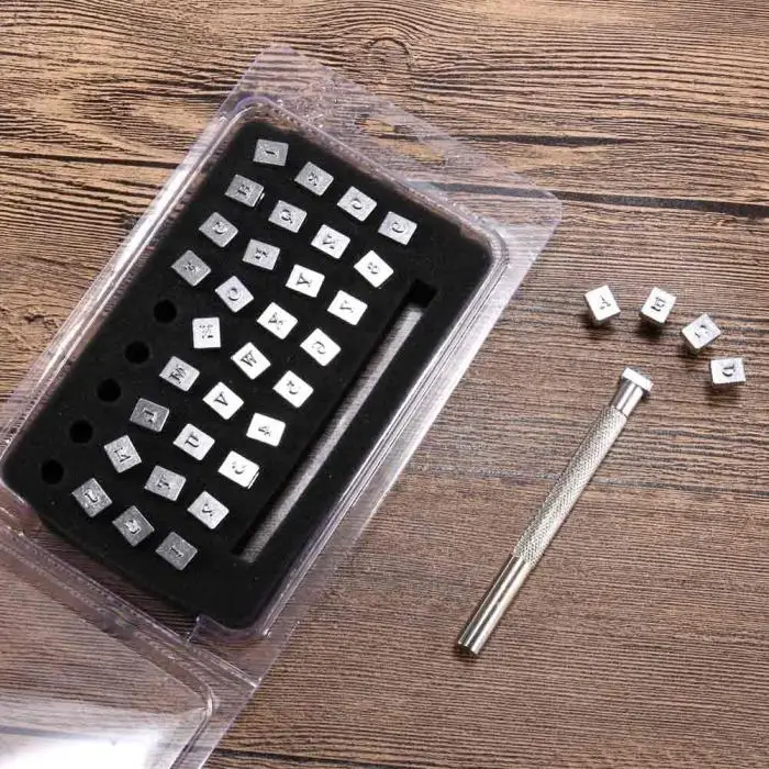 Резьба кожаная печать буквенный Алфавит номерная эмблема штамп ручной ...