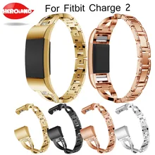 Браслет из натуральной нержавеющей стали для Fitbit charge2, ремешок для часов, петля, сменный ремешок на запястье, браслет для Charge 2