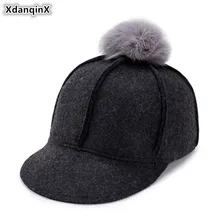 XdanqinX/ Весенняя новая стильная женская шапка, украшение для головного убора, шерстяная Бейсболка для женщин, теплая Модная женская шапка s