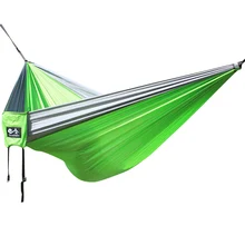 300 * 200 cm parachute fabric hammock with a strong load bearing capacity. Accessories need to be purchased separately