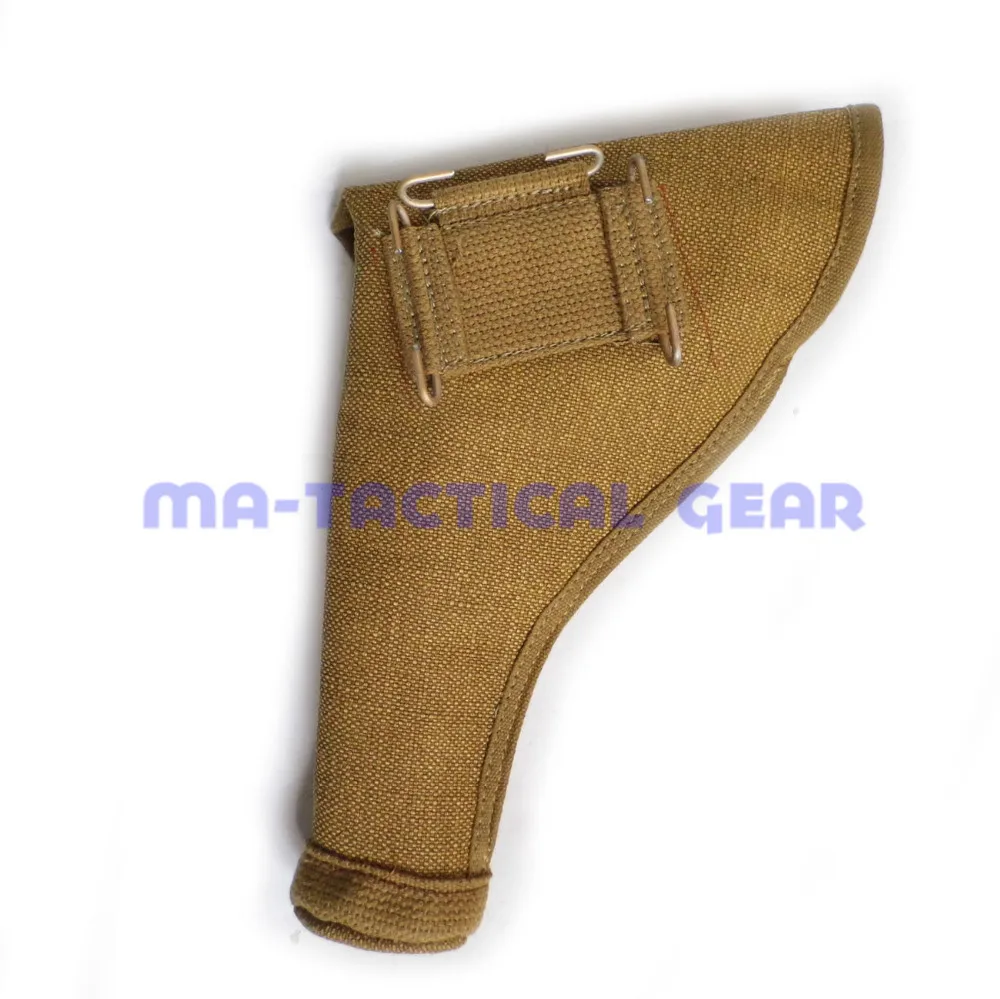 WWI WWII UK BRITISH ARMY 1937 TOOL P37 PISTOL HOLSTER FLAX MATERIAL HEAVY DUTY