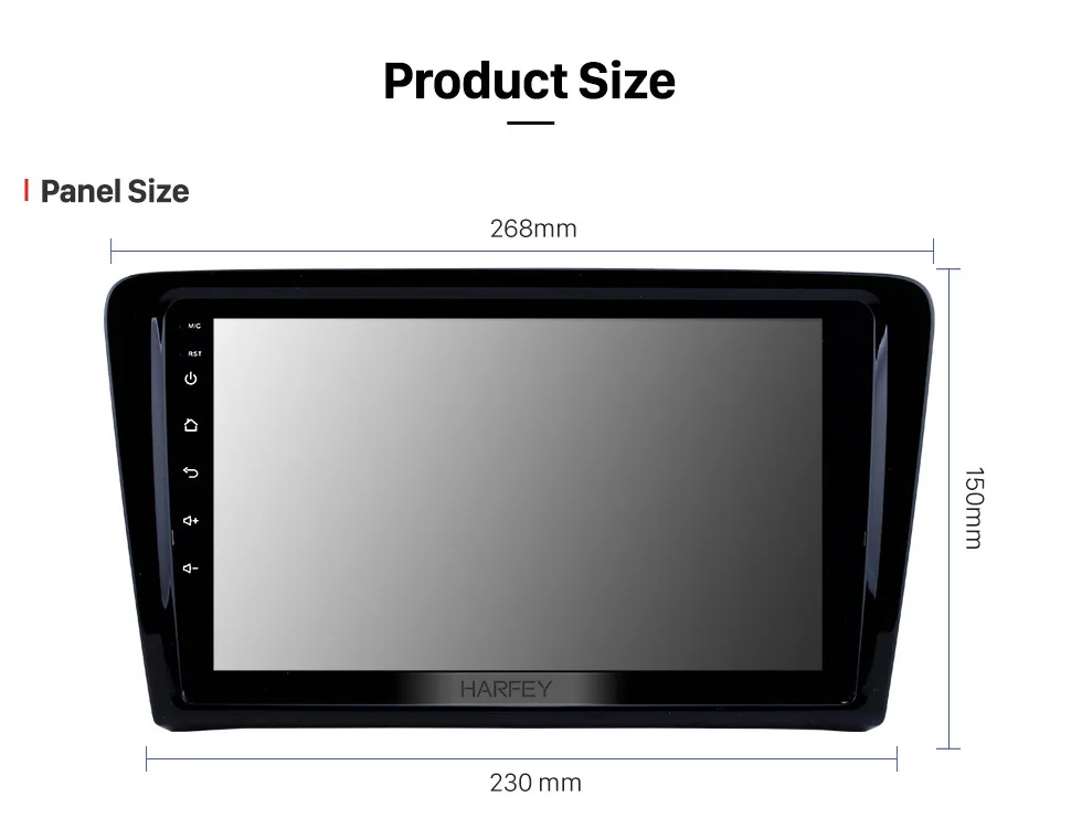 Flash Deal Harfey Head Unit Android 8.1/7.1 GPS Navi Audio 9 Inch Car Radio Multimedia Player For 2012-2015 Volkswagen Santana with USB Aux 15