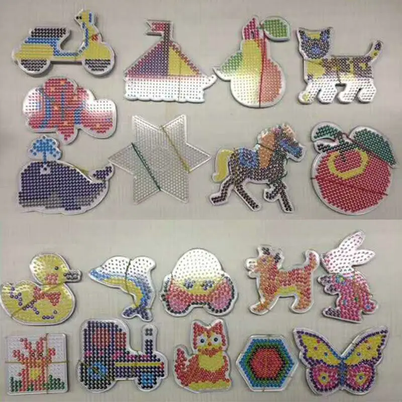 

Large Pegboards for Perler Bead Clear Square Design Board Template Toy YH-17