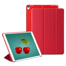 GOLP Caso Para iPad Pro 10.5 pulgadas 2017 Folio 3 Soporte Plegable Estela del sueño Translúcido Tpu Contraportada Casos Inteligentes Para Apple 10.5″