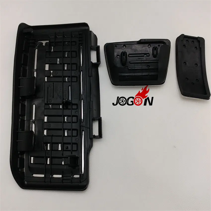 3pcs Fuel Brake Footrest Pedal Plates Pads Cover AT For VW Golf 7 MK7 VII GTI R 2013- 2017 JETTA MK7 2018 2019