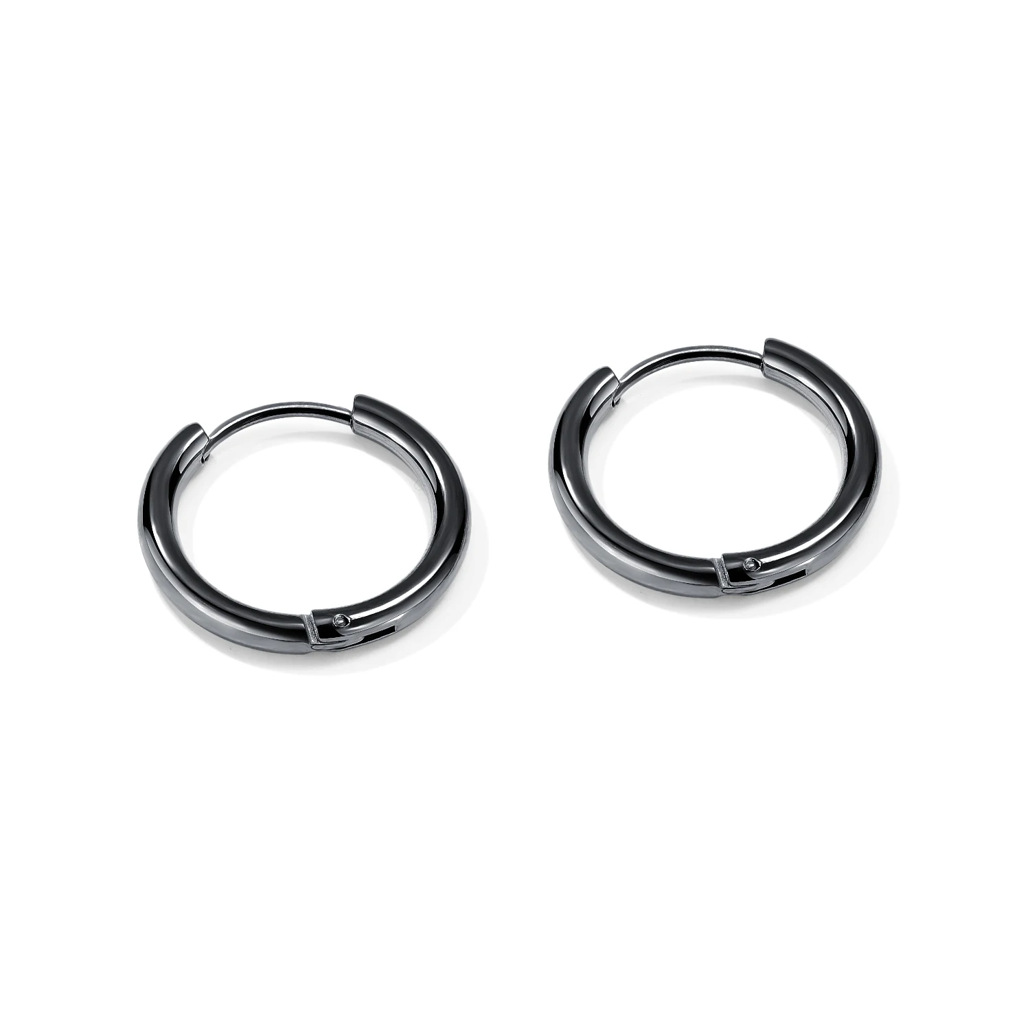 Huggie Hoop серьги из нержавеющей стали спираль дополнительные маленькие кольца