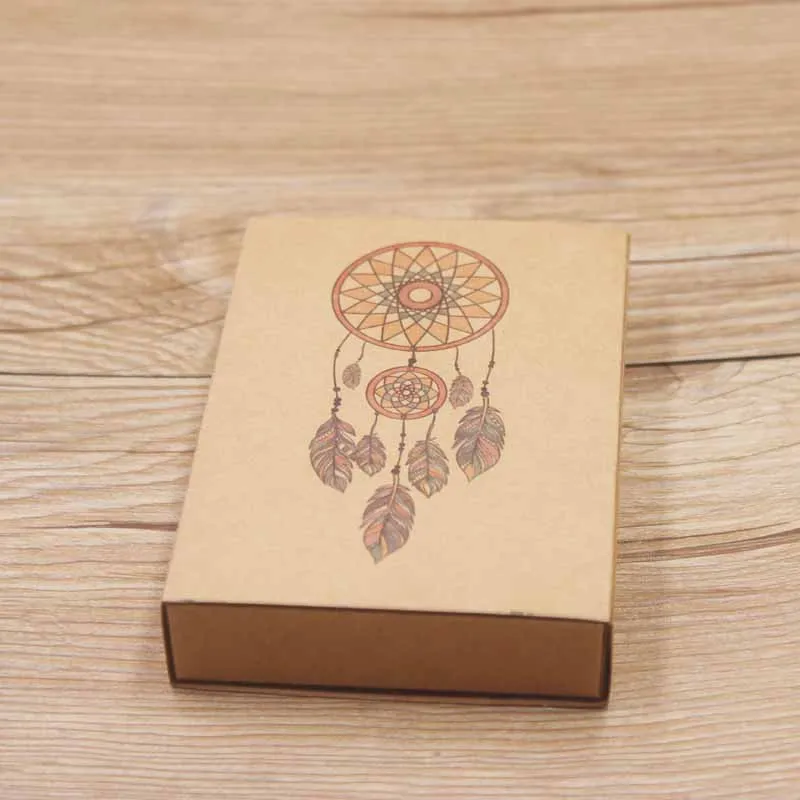 Новое прибытие Diy спасибо ювелирные изделия ожерелье серьги коробка полный цвет Печать Подарочная посылка коробка крафт/белый цветок стиль ювелирных изделий коробка - Цвет: box as pic