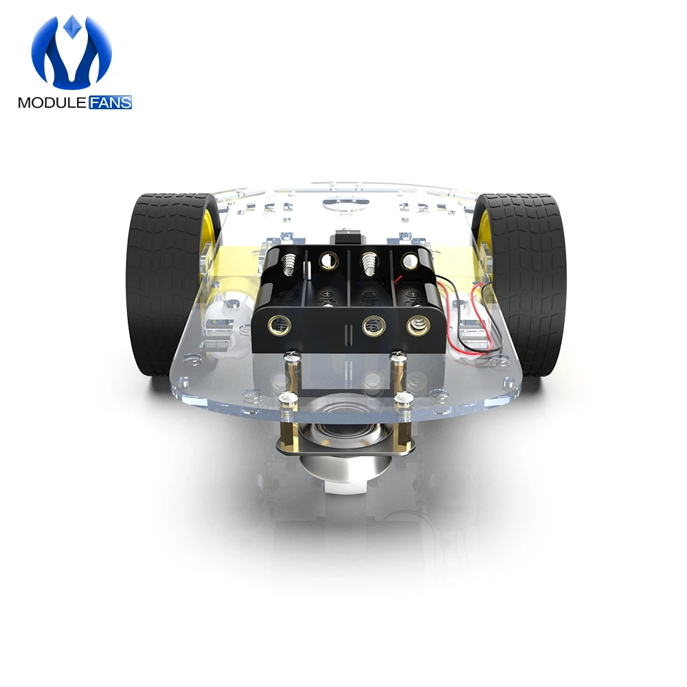 Электронный комплект двигателя умный робот шасси автомобиля Комплект Скорость кодер батарея коробка 2WD отслеживание препятствий избегание умный автомобиль