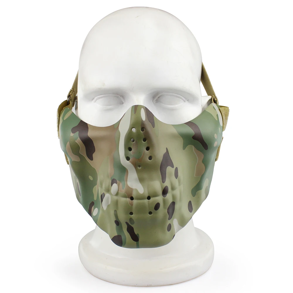 Airsoft tactical mask paintball CS half face mask hunting paintball