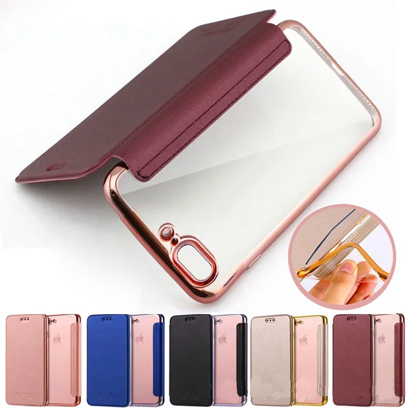 

Plating TPU Back + Front PU Leather Case For iPhone 11 Pro Max 11 Pro 11 XS Max XR XS X 7 8 6 6S Plus 5 5S SE One Card Slot Bag