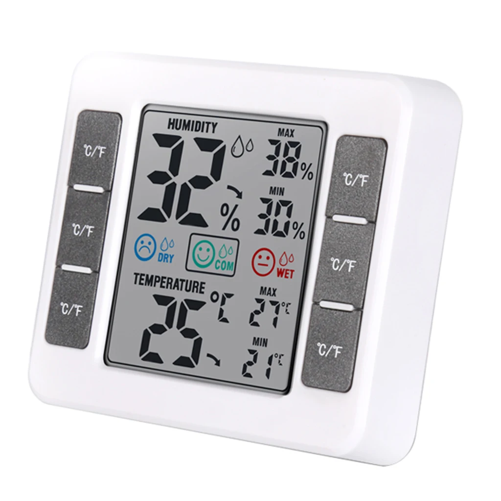 Digital Hygrometer Indoor Thermometer Wireless Temperature and Humidity Monitor Battery Operated