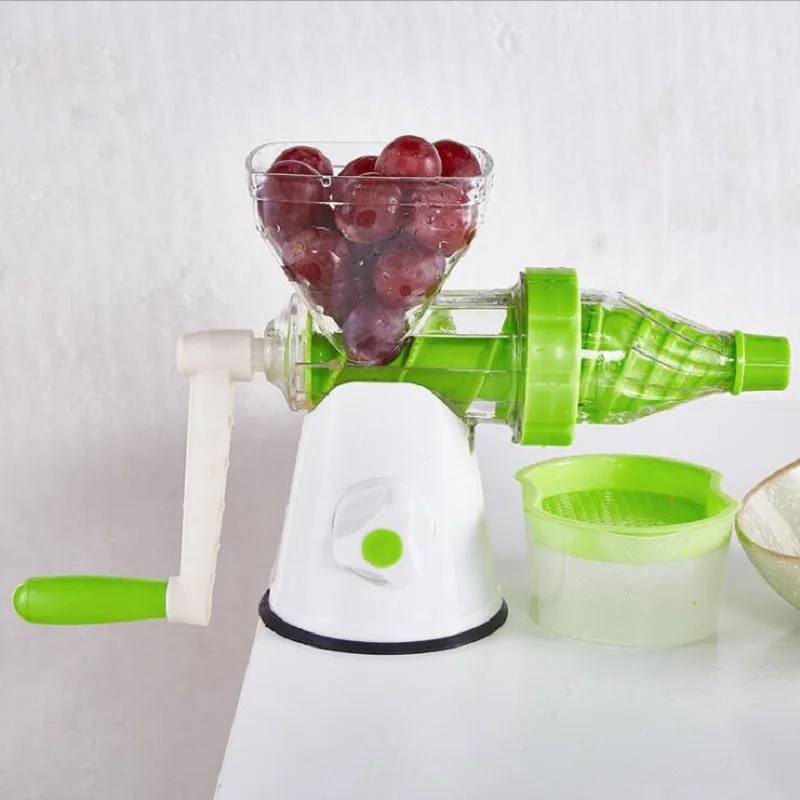 Hoomall Multifuctional Kitchen Manual Hand Crank Single Auger Juicer