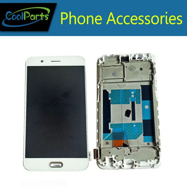 

1PC/Lot High Quality 6.0 Inch For OPPO R9 Plus LCD Display Screen+Touch Screen Digitizer Assembly With Frame White Color