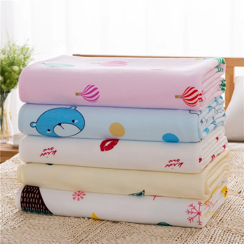 

1Pcs Pure Cotton High Quality New Summer Quilt/Blanket/Air-condition Blanket Snowflower/Stars/Pink plaind Full/Queen/King Size