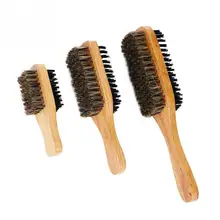Мужская деревянная борода щетка усы лицо, борода гребень для вычесывания животных двухсторонний очиститель усов щетка для массажа лица щетка для бритья