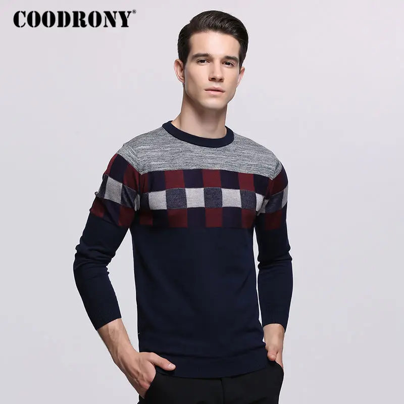 COODRONY Mens Sweaters For 2018 Autumn Winter Knitted Wool