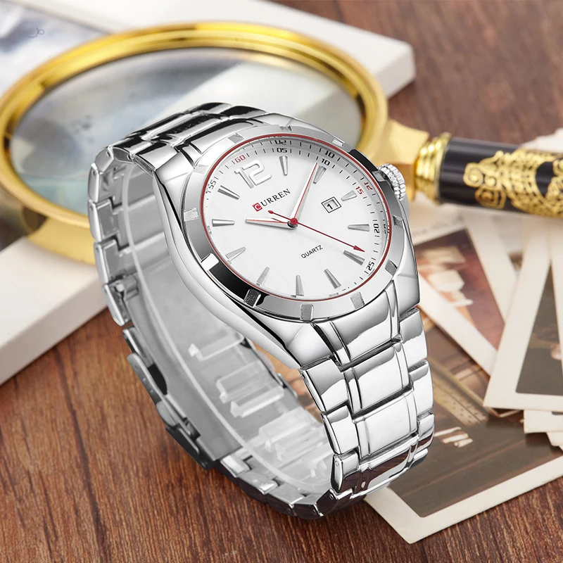 CURREN 8103 Элитный бренд аналоговый Дисплей Дата Мужские кварцевые часы Повседневная часы мужские часы Relogio Masculino