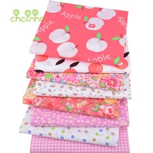 Chainho, 8 шт./лот, розовое яблоко, хлопок, простая тонкая ткань, Лоскутная Ткань для шитья и шитья, жировые кварталы, 40x50 см