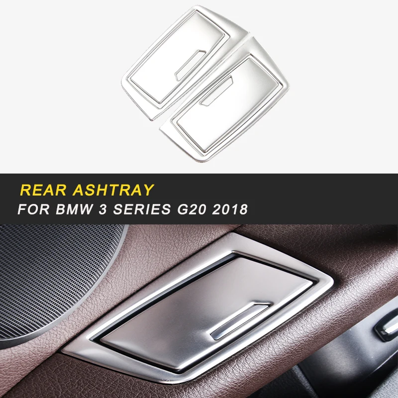 

Car Rear Ashtray Frame Trim Sticker Cover Accessories for BMW 3 Series F30 2018