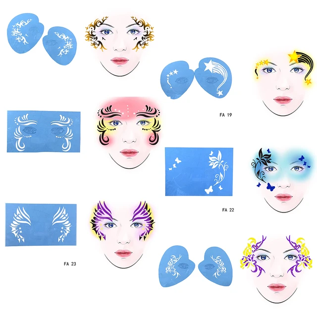 Face Paint and Makeup Stencils