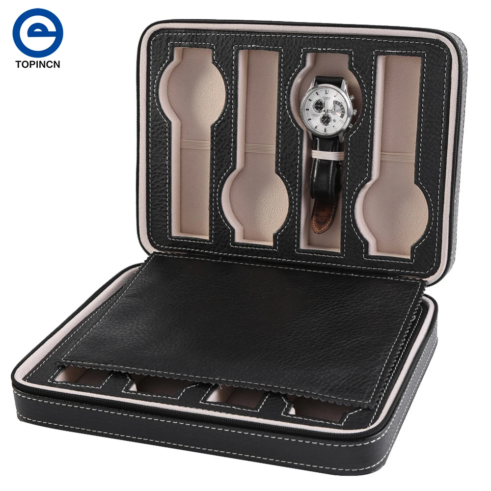 

Professional 8 Grid Watch Display Box Jewelry Holder Storage Square Box Case Watch Container Jewelry Watches Organizador