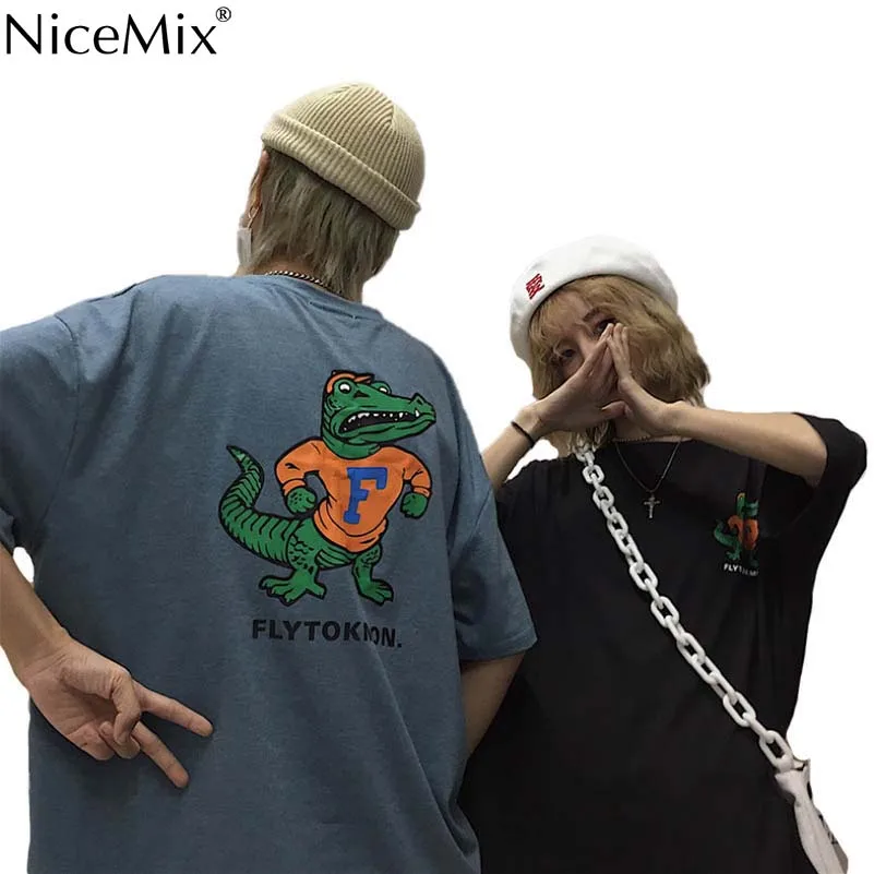 

NiceMix 2019 Summer Printed T Shirt Women Cotton T-shirt New Style Florida Gators Mascot Albert Alberta Short Slev Tee Tshirt