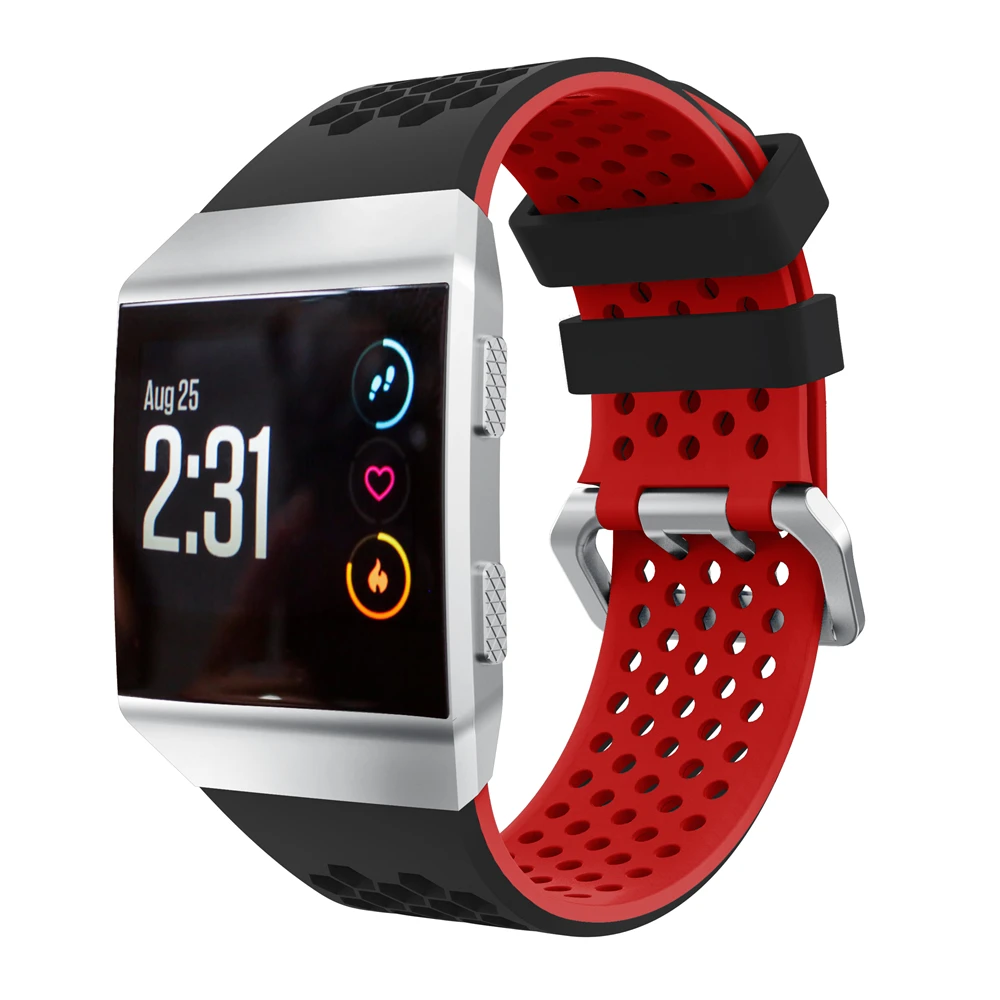 

Star Fitbit Ionic Watch Band Colorful Soft Silicone Perforated Adjustable Strap for Fitbit Ionic Smart Watch