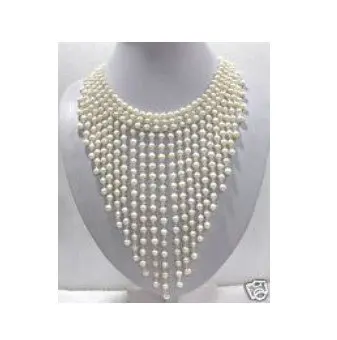 

WONDERFUL COLORFUL WHITE PEARL NECKLACE
