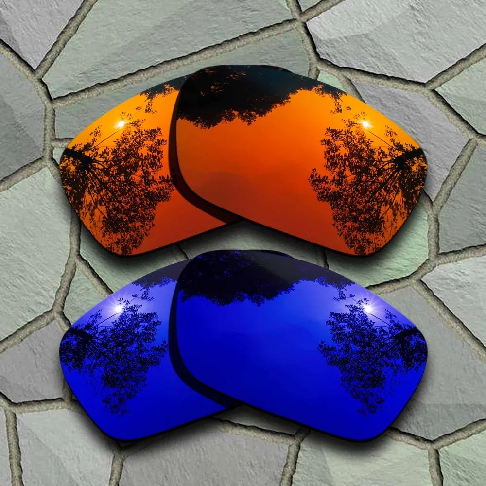 Red Orange&violet Blue Sunglasses Polarized Replacement Lenses For