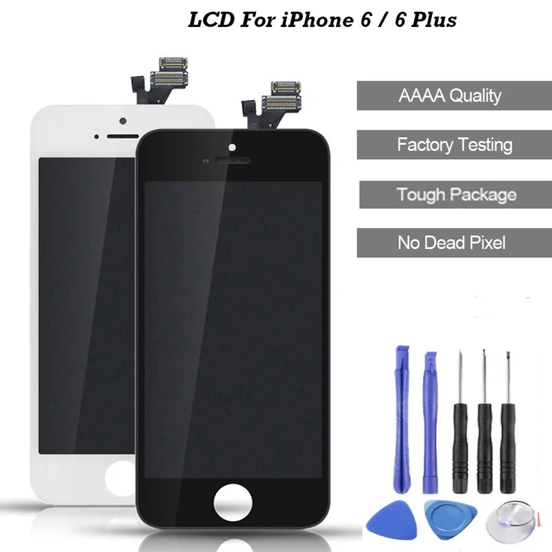 100% AAAA Оригинальный ЖК дисплей для iPhone 6 сменный сенсорный дигитайзер Plus Наборы
