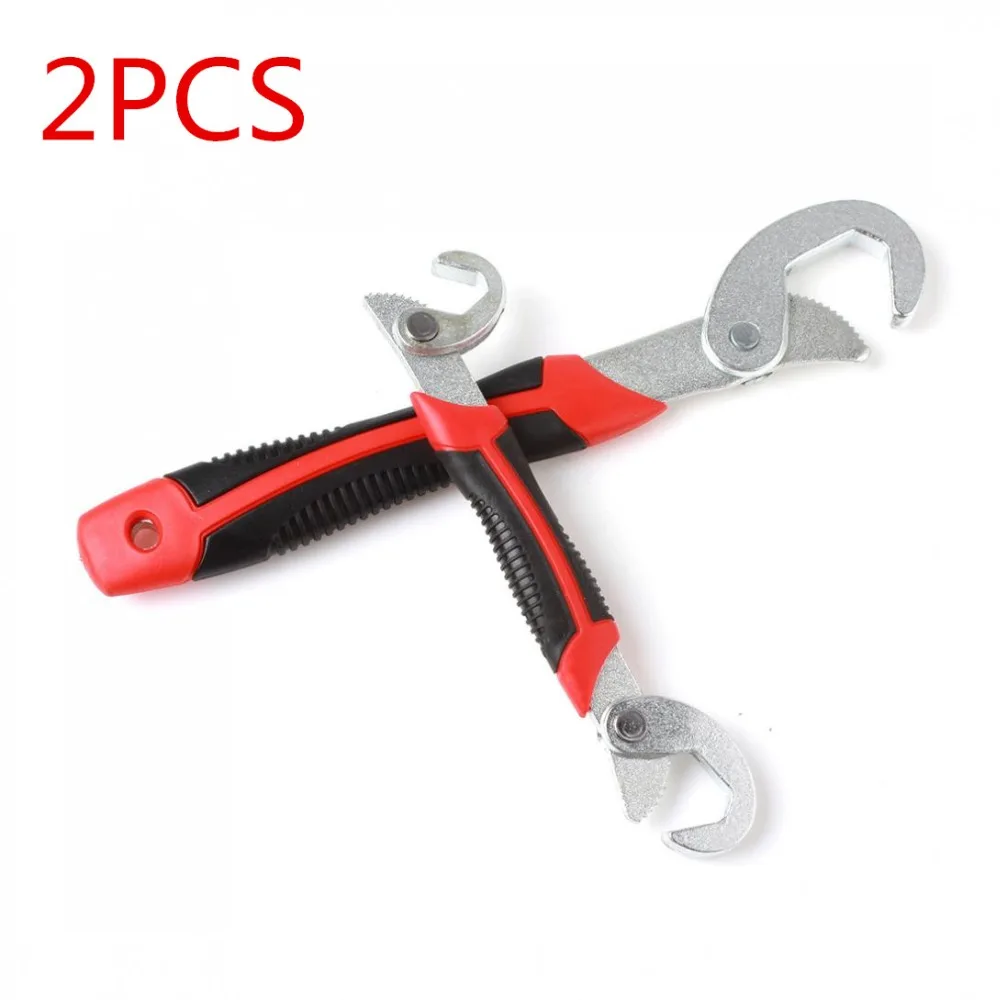 2pcs 9 32mm Set Chrome Vanadium Steel Multi function Adjustable Quick Universal Wrench Spanner