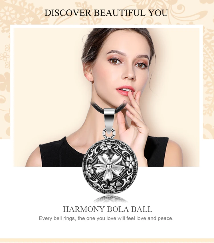 Eudora 21 мм винтажное серебряное Смешанное Боло с шаром Harmony кулон ожерелье звуковой колокольчик мяч Беременность бола Ожерелье для мамы и ребенка
