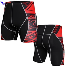 Мужские шорты для бега бодибоулинг, компрессионные, сухие, подходят для бега, трико для спортзала, фитнеса, впитывающие эластичные леггинсы, спортивная одежда с 3D принтом