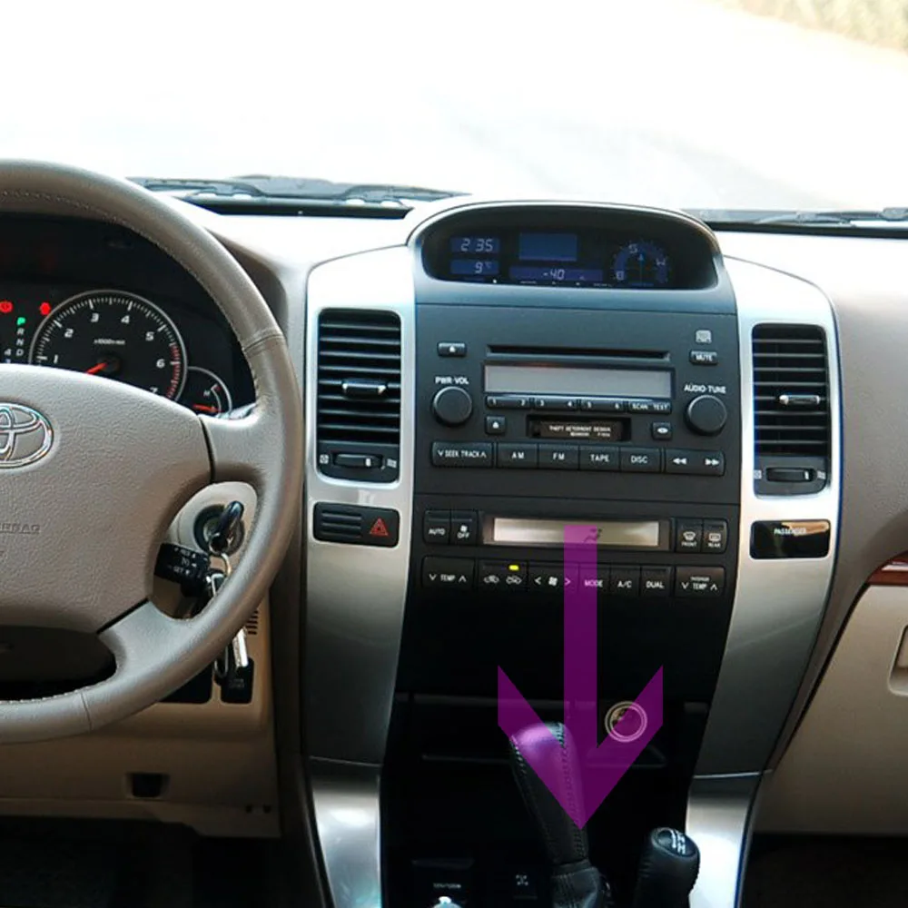 Discount Hoxiao Android 6 for Toyota Prado 120 Land Cruiser 2004-2009 GPS HD multimedia player map navigation WIFI 9 inch 2DIN car radio 34