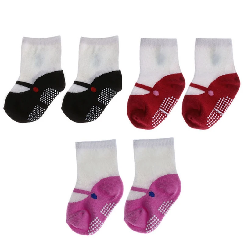 

2018 New Soft Baby Girls Socks Newborn Toddler Infant Cotton Shoes Floor Socks Ballet Boots Socks Anti-slip Winter/Autumn Warm