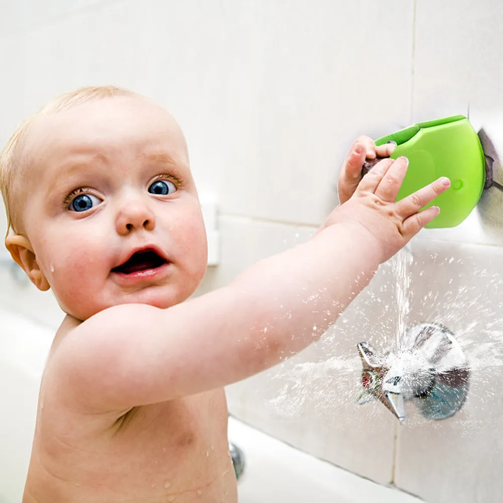 1 Stuck Baby Badewanne Wasserhahn Cover Soft Safety Protector ON 
