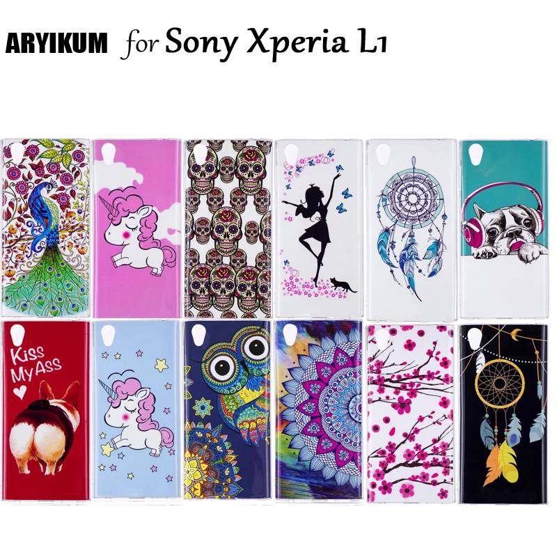 For Coque Sony Xperia L1 Dual g3311 g3313 g3312 Case Soft Silicone Anime TPU Back Cover Funda L 1 Phone Cases etui |
