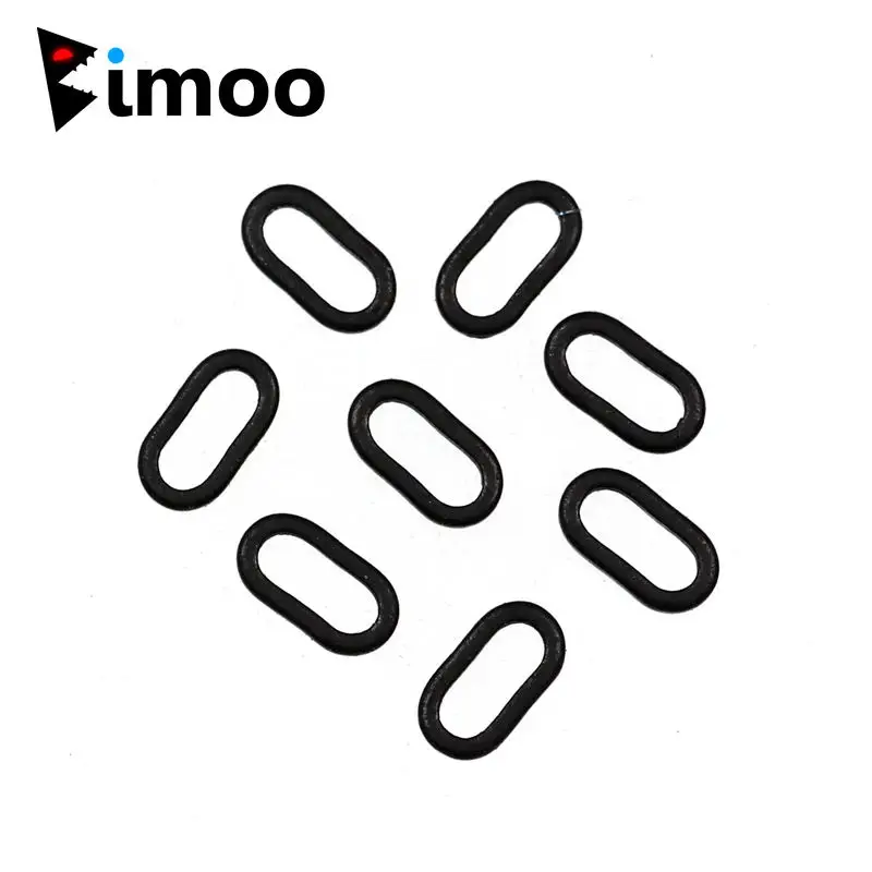 

Bimoo 20pcs Anti Glare Matt Finish Carp Fishing Accessories Oval Blow Back Rig Rings Terminal Tackle