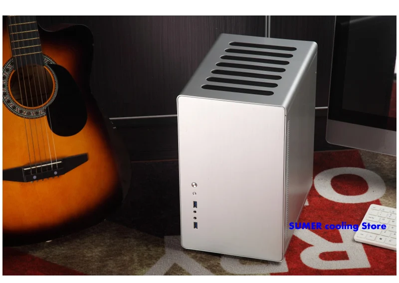 Jonsbo RM2 HTPC мини алюминиевое шасси, ATX маленький чехол для компьютера, поддержка ATX материнская плата по стандарту ATX блок питания