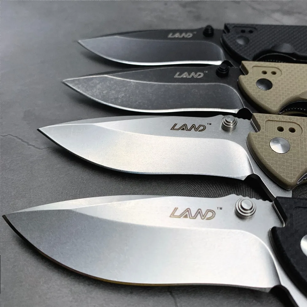  LAND 9054 12C27 Blade Pocket Folding Knife Outdoor camping Traveling Venturing Collection Gift Surv
