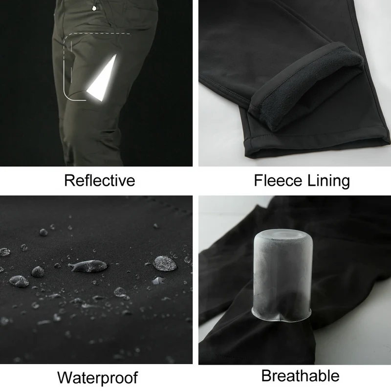 LoClimb reflectante impermeable pantalones para los hombres de invierno al aire libre Deporte Pantalones de deporte de Camping escalada Trekking Softshell pantalones de esquí de AM335 LoClimb reflectante impermeable pantalones para los hombres de invierno al aire libre Deporte Pantalones de deporte de Camping escalada Trekking Softshell pantalones de esquí de AM335