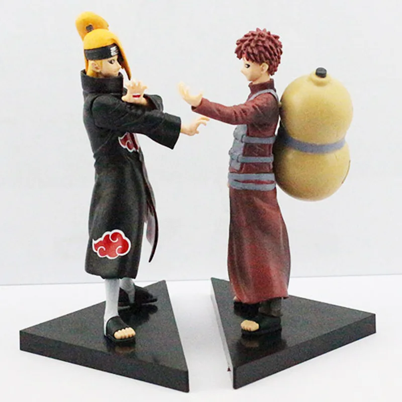 16 ~ 17 см 2 шт./компл. Naruto Deidara VS Gaara ПВХ фигурки Коллекционная модель игрушки с