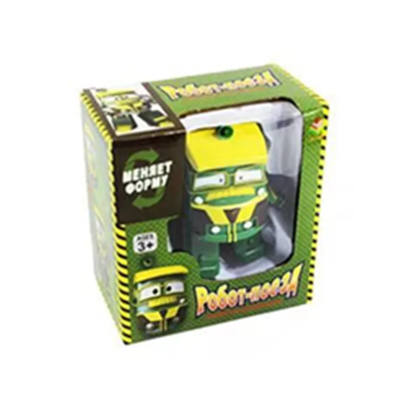 green without box Новинка, 6 типов, 10 см, робот-поезд, трансформация, Kay Train, деформация, поезд, автомобиль, фигурка, игрушки для детей - Цвет: green without box