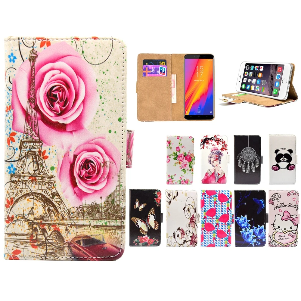

LIHAIJUN 3C Higt quality Cartoon Flip pu leather Phone Cases Cover For HomTom S99 LTE 5.5 inch