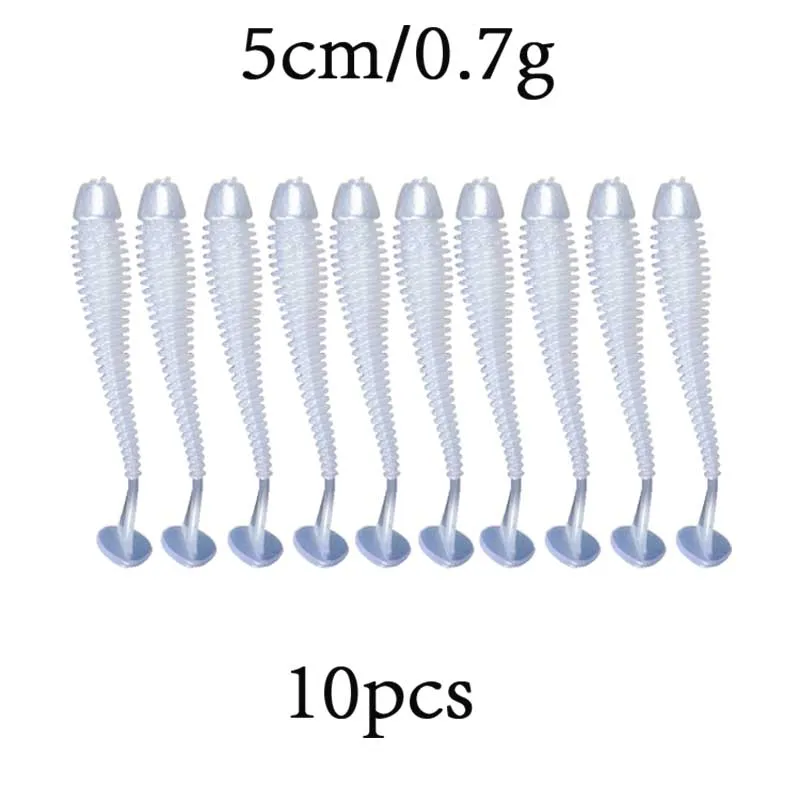 Simpleyi, 10 шт./лот, воблеры, приманка, Сатурн, червь, 0,7 г, 5 см, плавающие приманки, силиконовая Мягкая приманка, карп, искусственная Мягкая наживка, для рыбалки, Peche - Цвет: Color 7