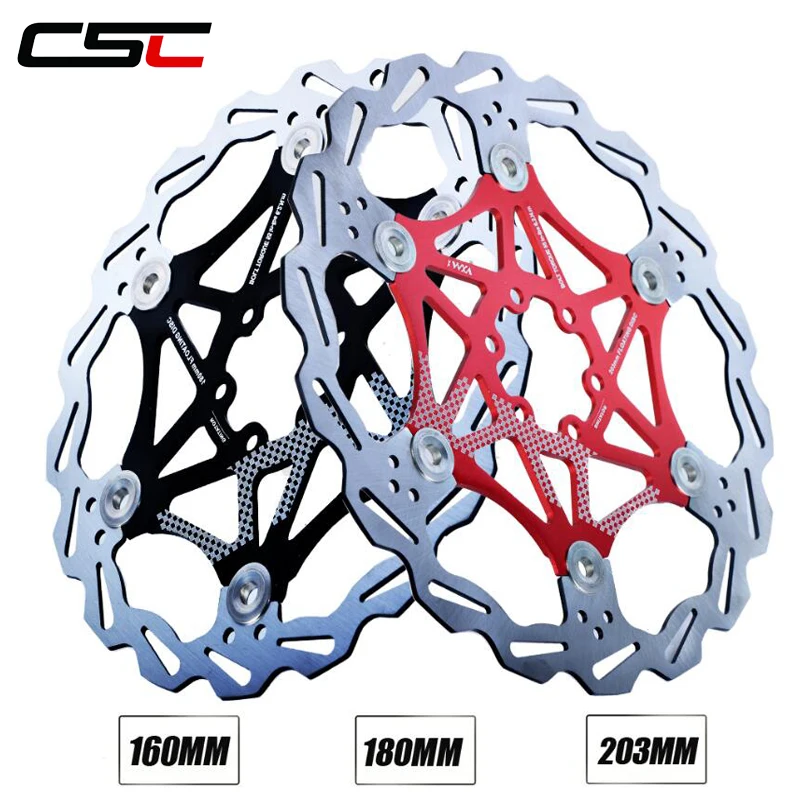 CSC велосипедный плавающий дисковый тормозной ротор MTB DH 160/180/203 мм|rotor bike parts|floating disc