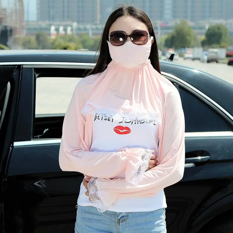 Summer Spring neck protection face mask sun protective Shade anti dust